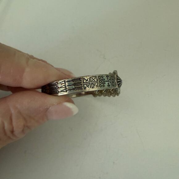 Vintage Turquoise Bracelet Lot, circa 1970's, Native American Unsigned - Picture 16 of 16